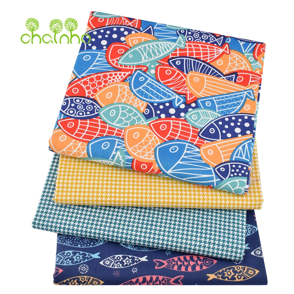 Printed Twill Weave Cotton Fabric,Patchwork Cloth,DIY Quilting Sewing Material,Home Handmade Textile,Cartoon Series,J25C6