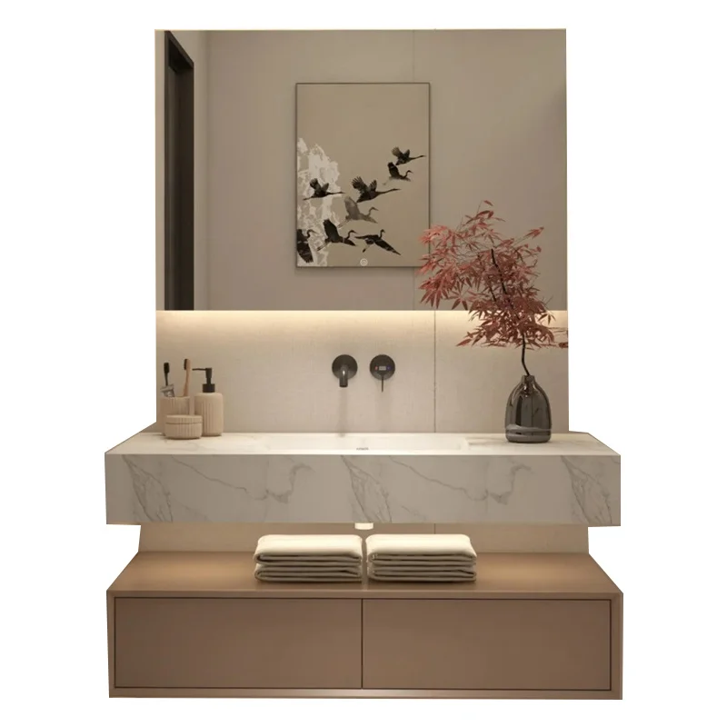 

European Bathroom Vanity Bathroom Light Emitting Diode Mirror Wall Mount Vanity