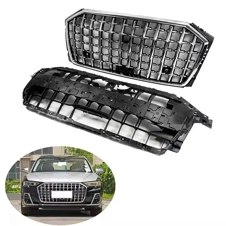 

2022-2023 Horch S8 Front Bumper Grille Assy with ACC New A8 Grille Automotive Parts Made of ABS Material