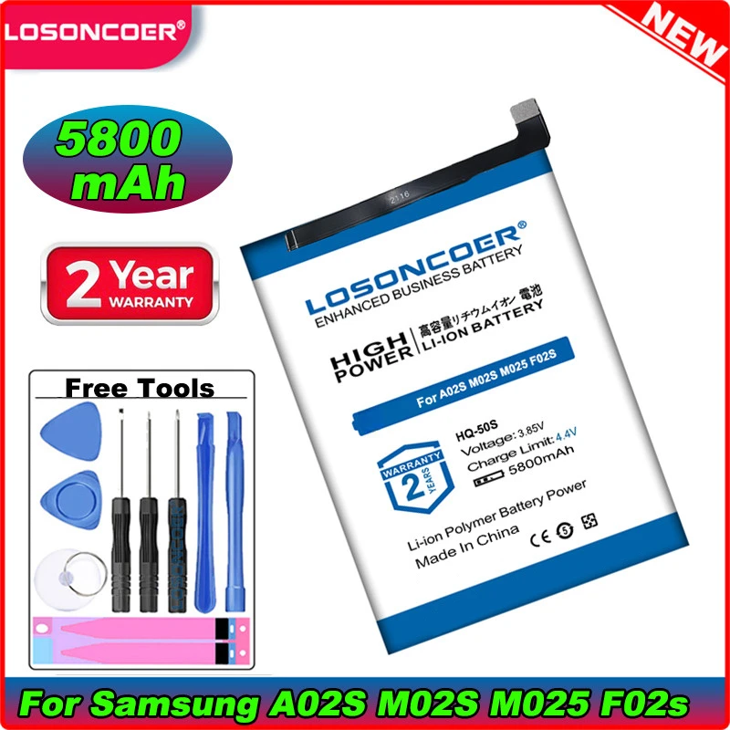 LOSONCOER 5800mAh בטטריה עבור Samsung Galaxy A02S M02S M025 – דיווח מפורט, ניסיון אמיתי והמלצות מומחה