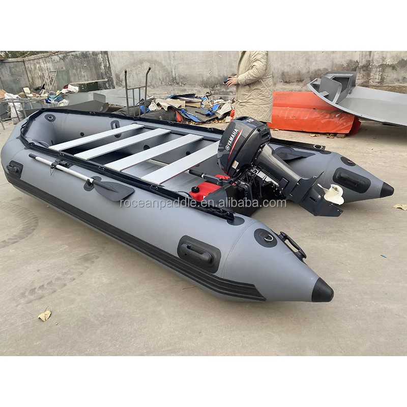 

CE Approved High Quality Thickened 12.5ft PVC Or Hypalon Fishing Boat For 4-6 People