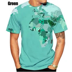 World Maps Africa Graphic T Shirts Men 3D Printed T-shirt Womens Clothing Harajuku Fashion Streetwear Funny Kids Tee Shirts Tops