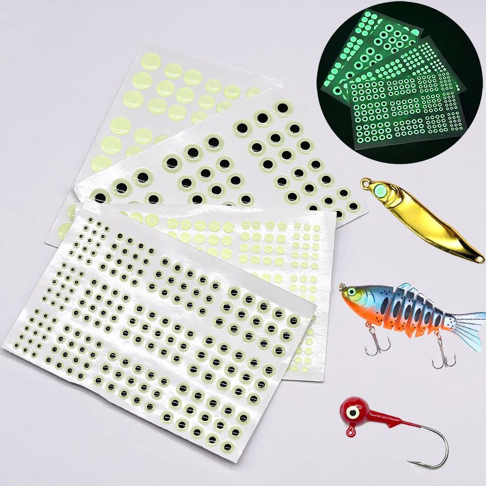 MNFT Gemischte Größe Leuchtende holografische 3D-Epoxidharz-Fischaugen zum Angeln Fliegen DIY-Köder Jig-Köder Wobbler Herstellungsmaterial 3 mm ~ 10 mm – Detail 8