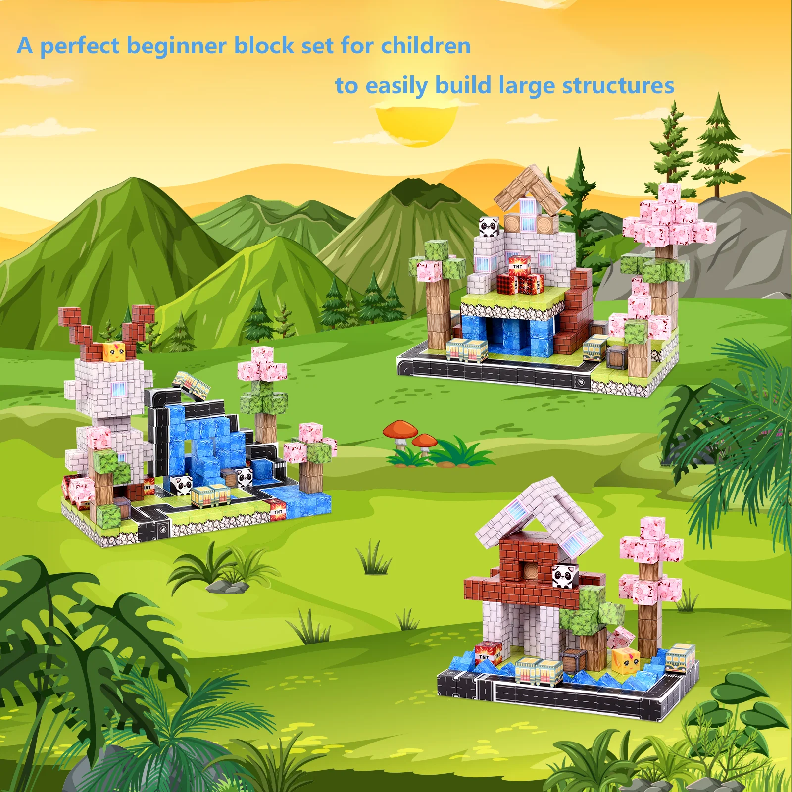 100 stuks aangepaste serie magnetische bouwstenen. Praat rijke kleuren, ze kunnen gemakkelijk worden geadsorbeerd en vrij worden gemonteerd, die hel