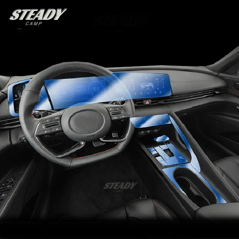 

For Hyundai Electra 2021-2023 Car Interior Center Console Transparent TPU Protective Film Anti-scratch Sticker Accessories Refit