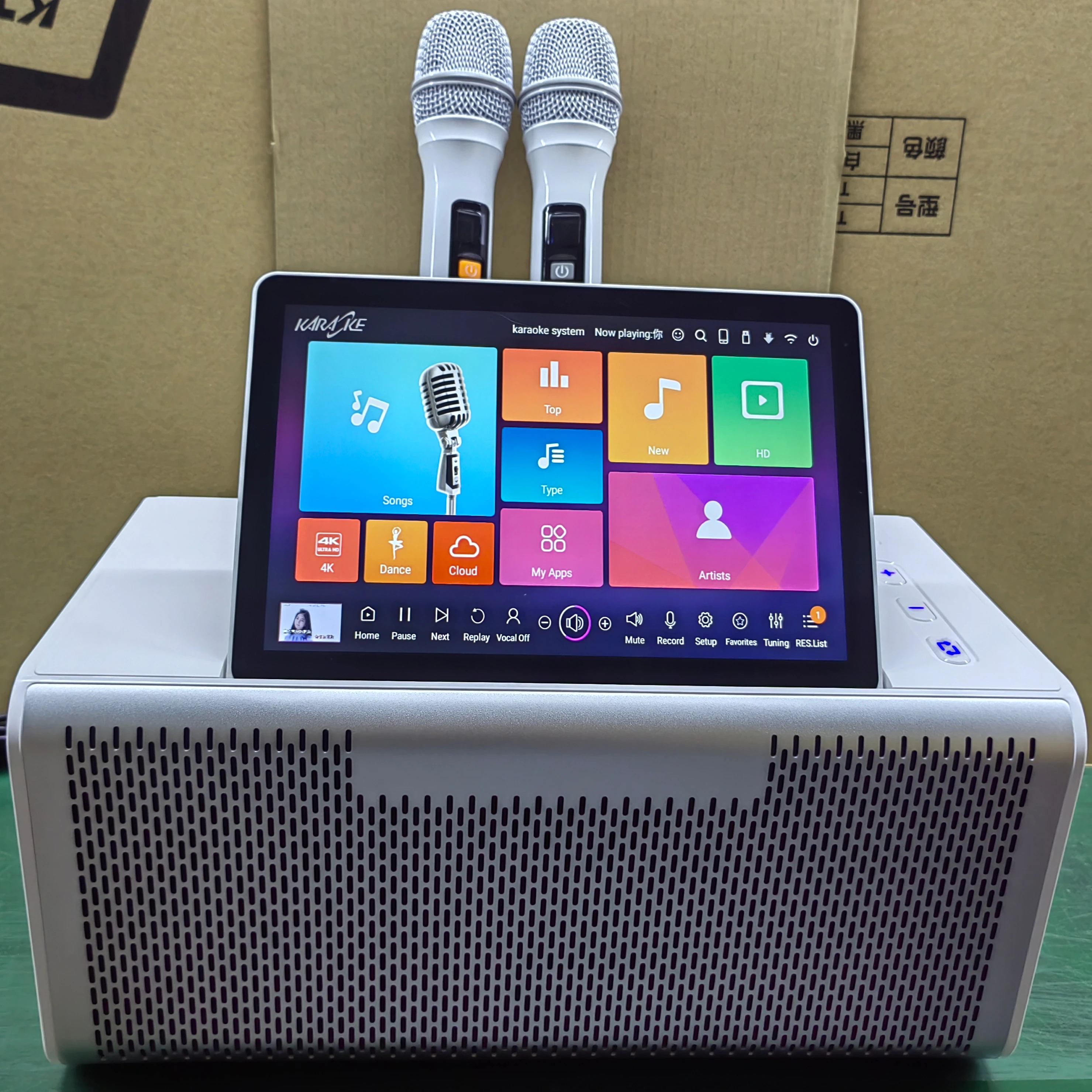 

Профессиональная универсальная караоке-система Android, беспроводной музыкальный автомат с сенсорным экраном, звуковая песня, аудиооборудование