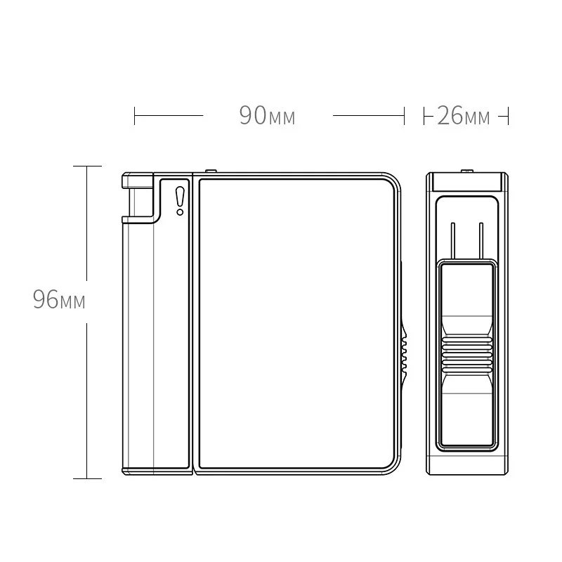 Portable Automatic Cigarette Case Metal Cigarette Boxes 20PCS Cigarette Holder Case Not Lighter Gadget For Men Christmas Gifts