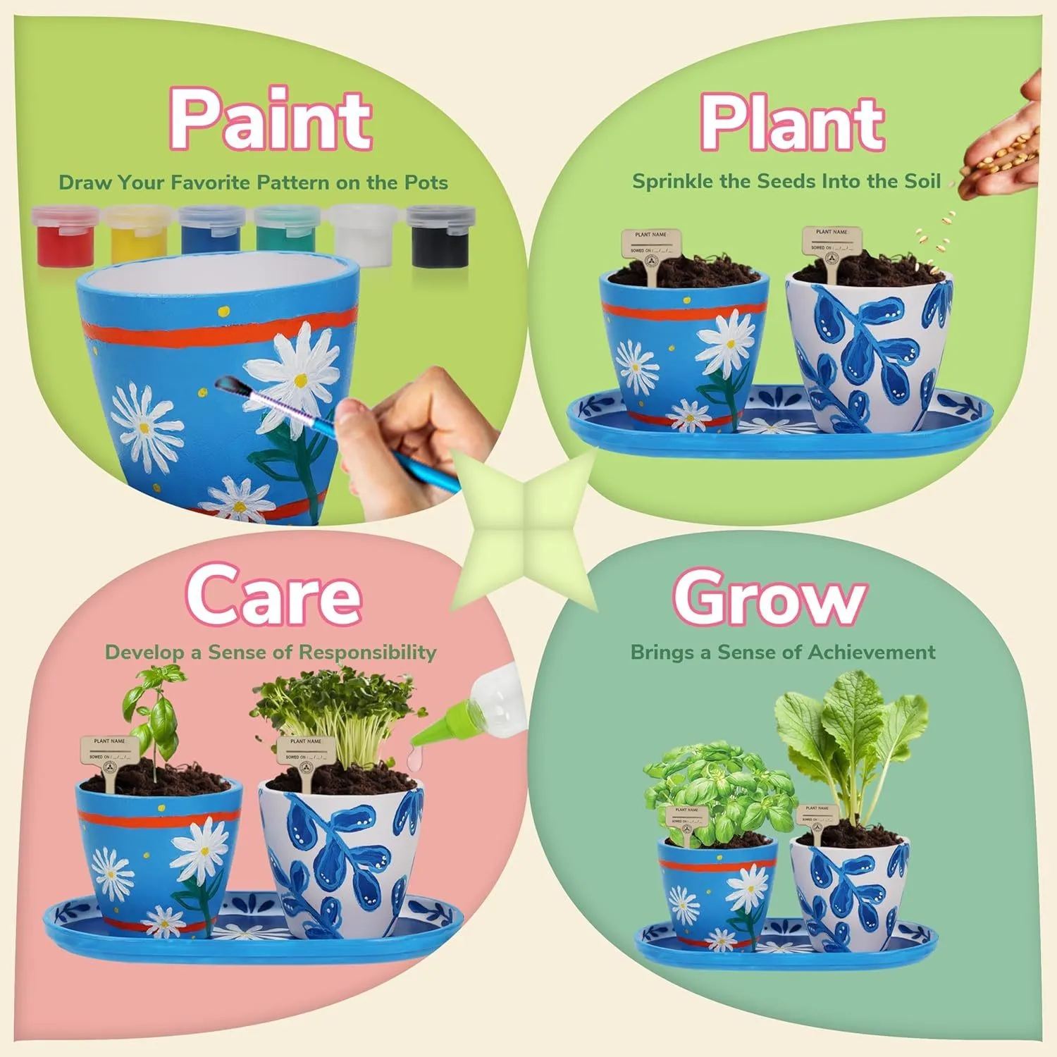 

Planting Scientific Plant Growth Set for Primary School Students and Children: Vegetable Plant Observation Box Set