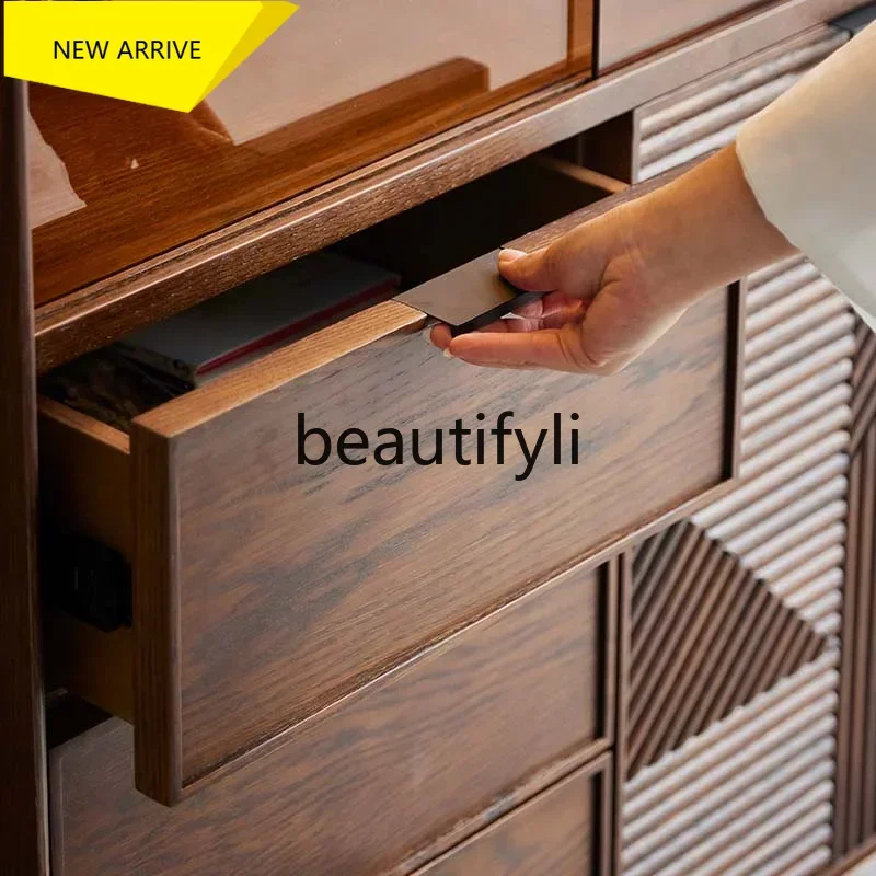 D2520 обеденный боковой шкаф из цельного дерева, кухня, маленькая квартира, бытовой встроенный настенный шкаф для гостиной, шкафчик для спальни, хранилище