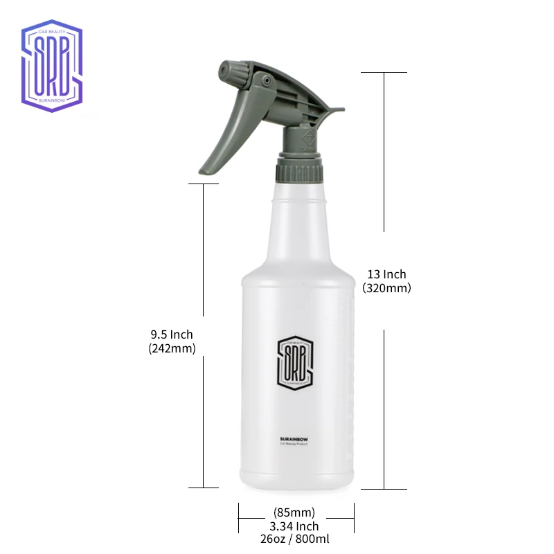 Car Ultra-fine Water Mist Cylindrical Spray Bottle HDPE Chemical Resistant Spray Auto Wash Watering Can, Heavy Duty Spray Bottle