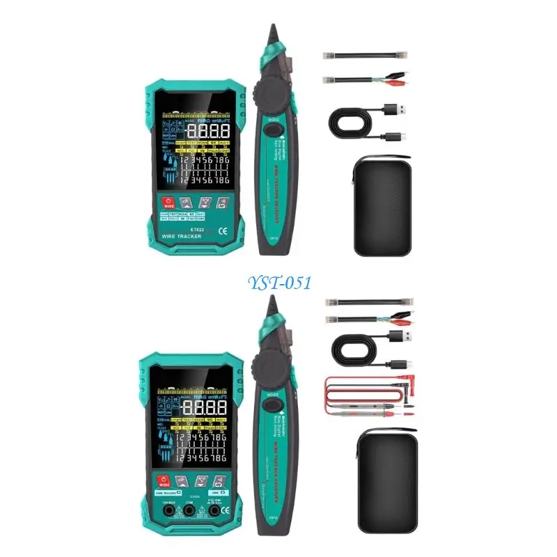 

E15A Networks Cable Tester Trackers Multimeter With POE Tester For Maintenance