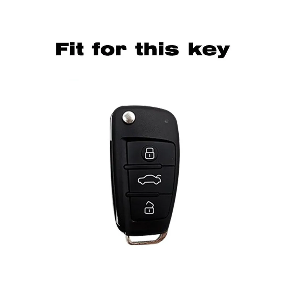 Soft TPU Car Key Case Cover Holder for Audi A1 A3 A6 A6L Q2 Q3 Q7 TTS R8 S6 RS3 Key Protection Shell Fob Car Accessories