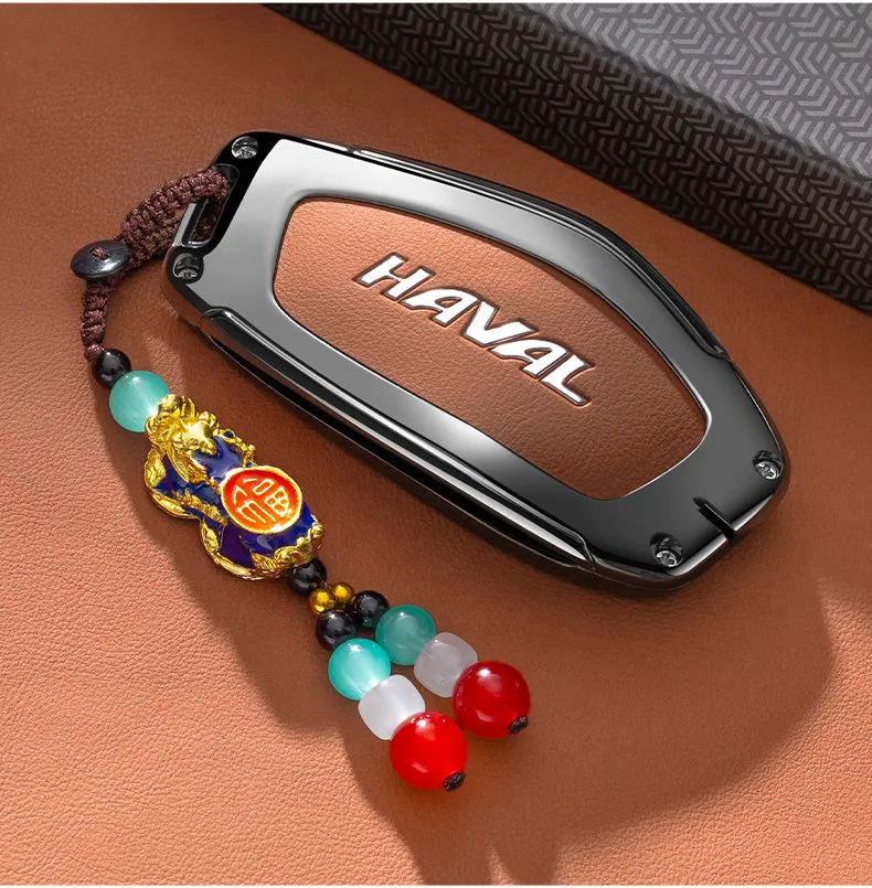 Autoschlüsseletui aus Zinklegierung für HAVAL DARGO Hover H7 2025 2026, Schlüsselanhänger, Fernbedienung, Gehäuse, Ringhalter, Anhänger, Zubehör – Detail 6