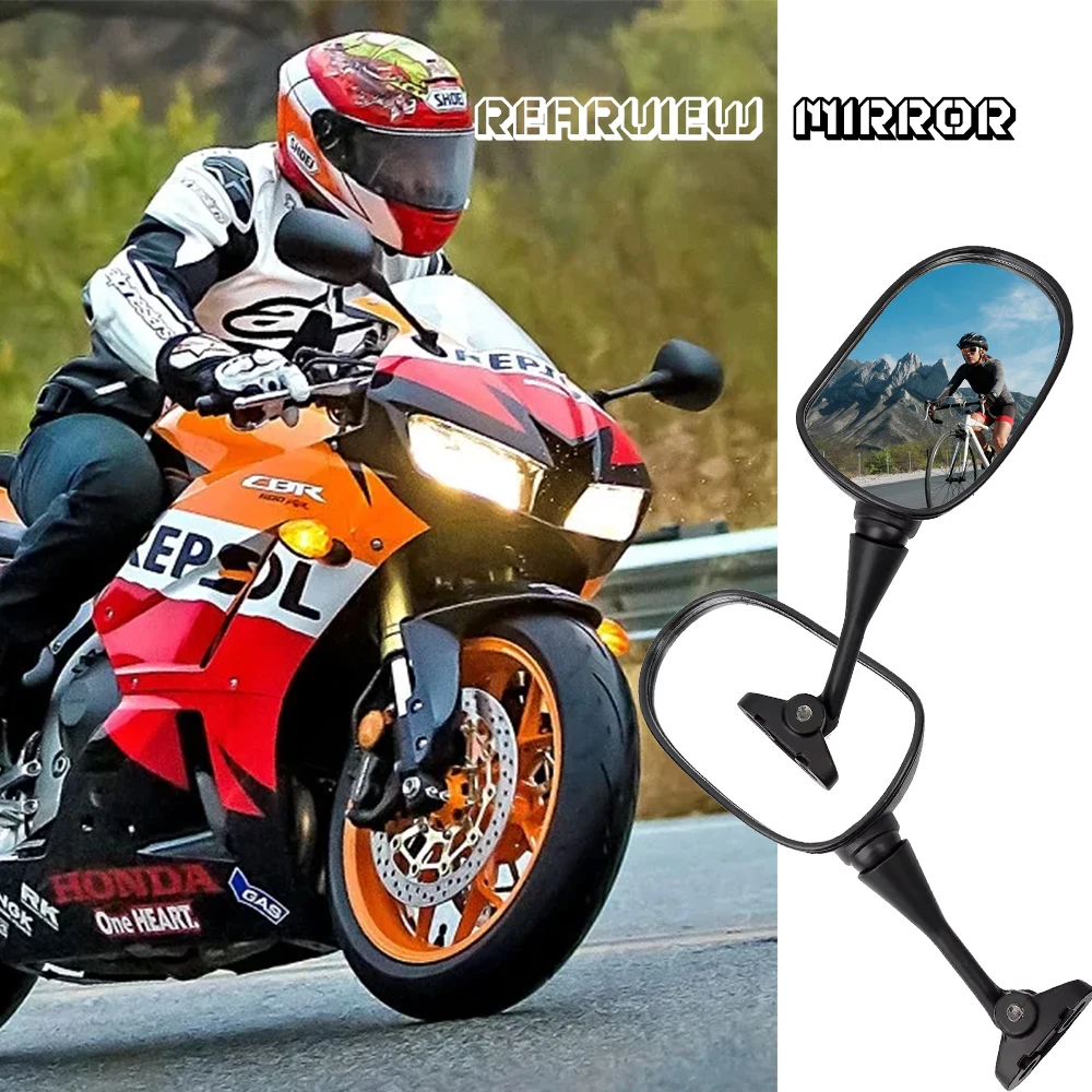 

Motorcycle Rear view Convex Adjustment Mirrors Fit for Honda CBR600 CBR250 CBR300 CBR1000 Ninja 250R Suzuki Hyosung GT125R