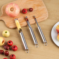 1pc Stainless Steel Apple Corer Fruit Seed Core Remover Pear Apple Corer Seeder Slicer Knife Kitchen Gadget Fruit Vegetable Tool