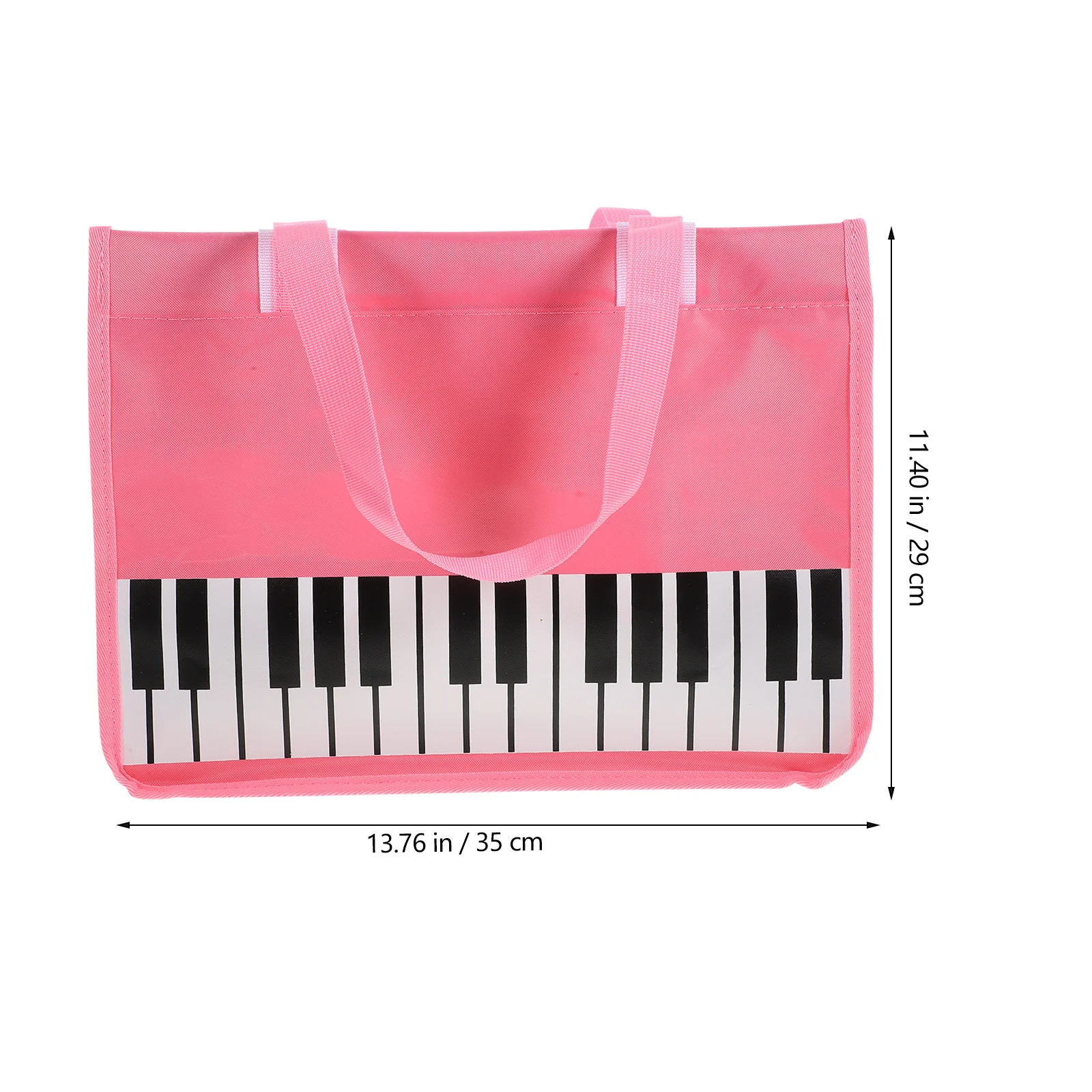 

Spacious Music Score Holder Piano Key Handheld Bag Cute Pattern Durable Storage For Violin Guitar Ukulele Sheet Container