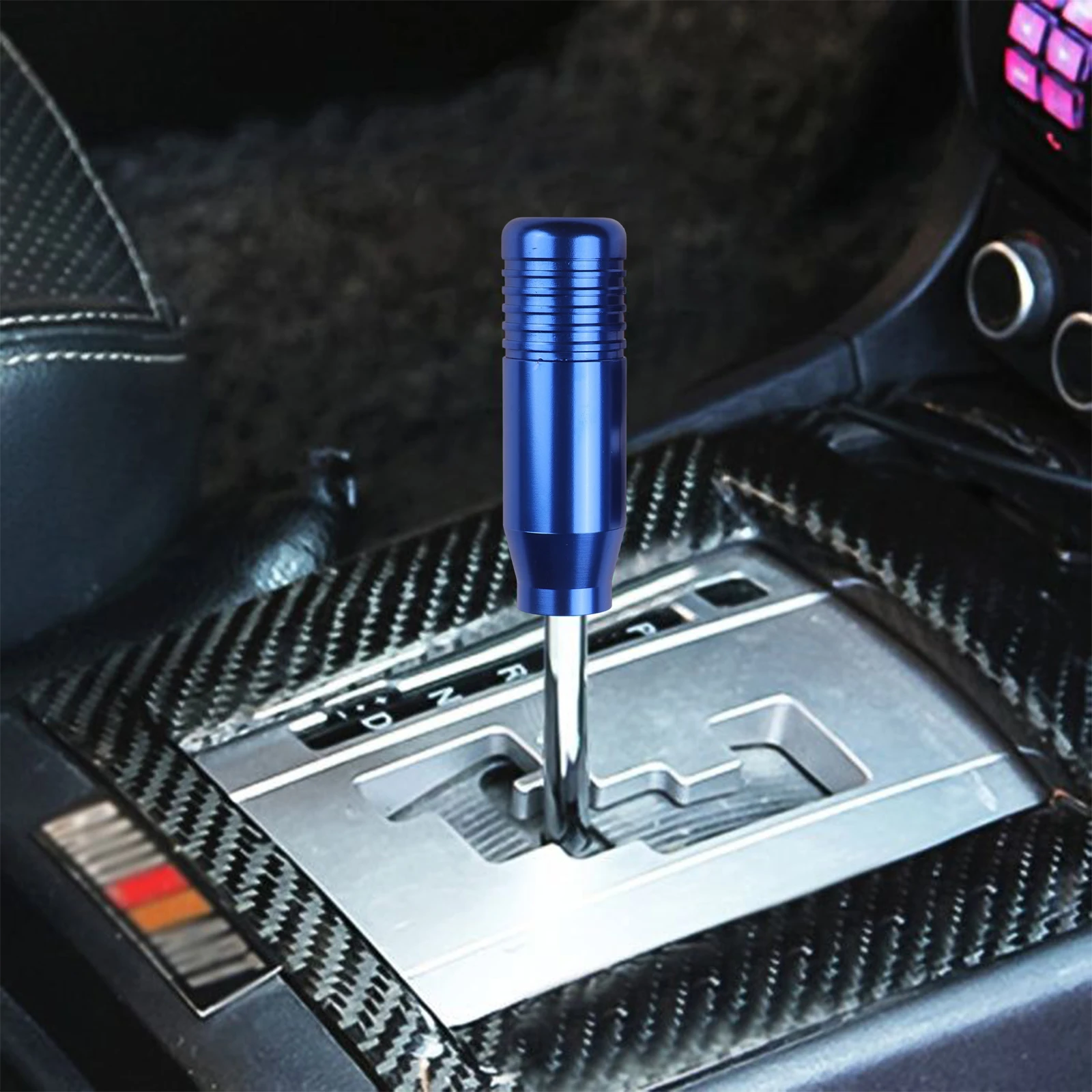 Vehicle Gear Shift Knob 8 5 CM with 3 Adapter Rings for Manual and Automatic Cars Compatible with 5 6 Speed Systems
