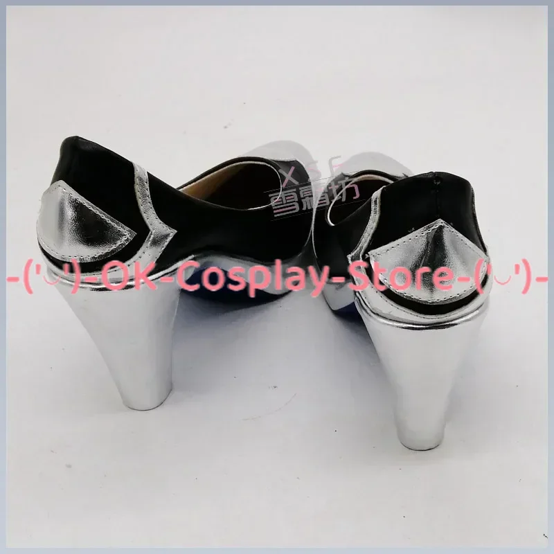 Game Genshin Impact Eula Cosplay Shoes PU Leather Shoes Halloween Carnival Boots Cosplay Prop Custom Made