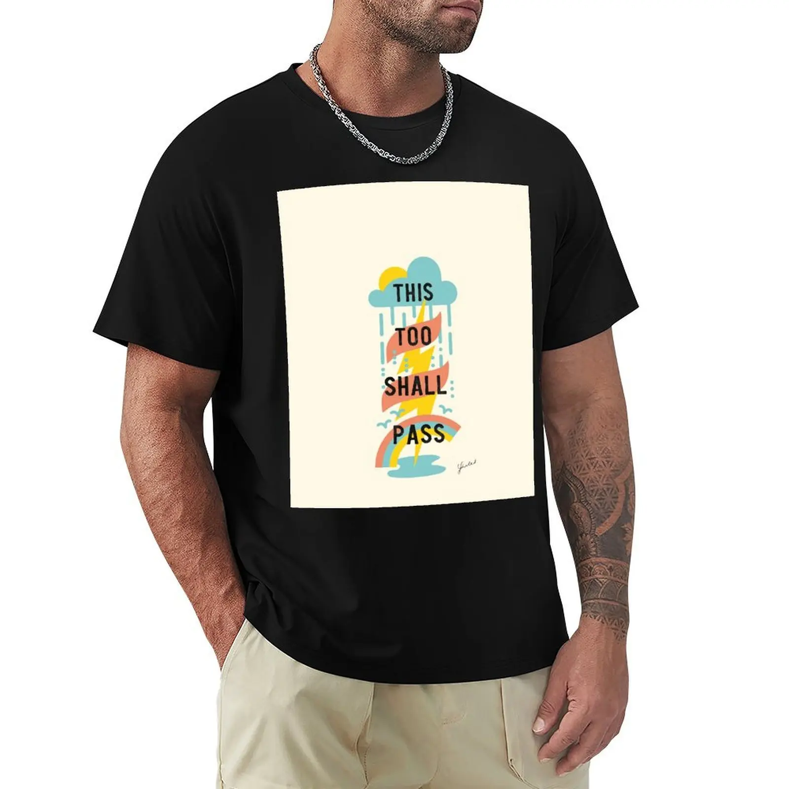 This Too Shall Pass - Pastels T-Shirt Basic Solid Color Short Sleeve T-Shirt