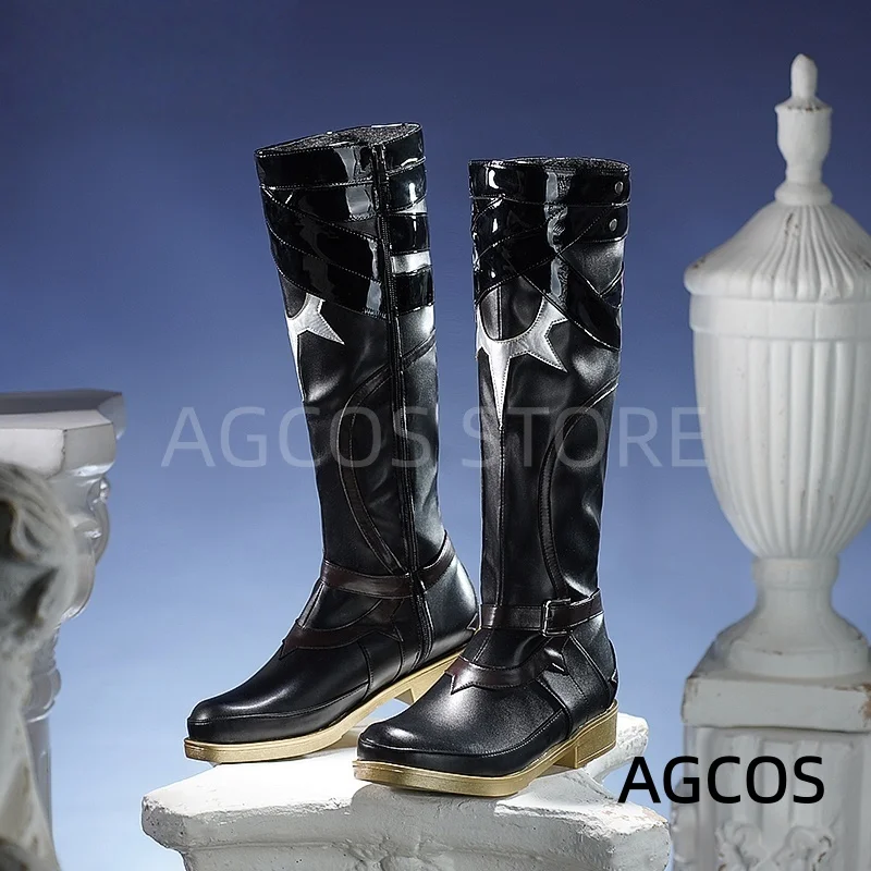 AGCOS Honkai: Star Rail AMPHOREUS Khaslana Phainon Sapatos Cosplay Masculino Jogo Botas Cosplay Sapatos