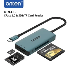 Onten Originele OTN-C15 Type C Naar Cfast 2.0 Sd Tf Kaartlezer