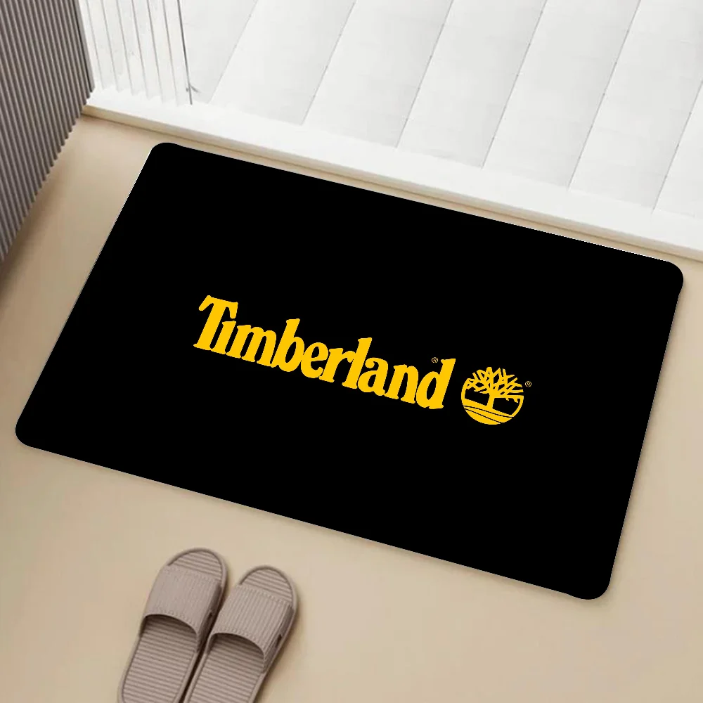 T-timberland-symbol Floor Mat Graphic Printed Flannel Doormats For Bathroom Kitchen Entrance Carpet Home Decor