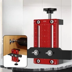 Schranktür-Installations-Locator, Klemmung, 10–60 mm, Holzplatte, Aluminium, ABS, Schranktür-Positionierungsgriff, Installations-Stanzwerkzeug