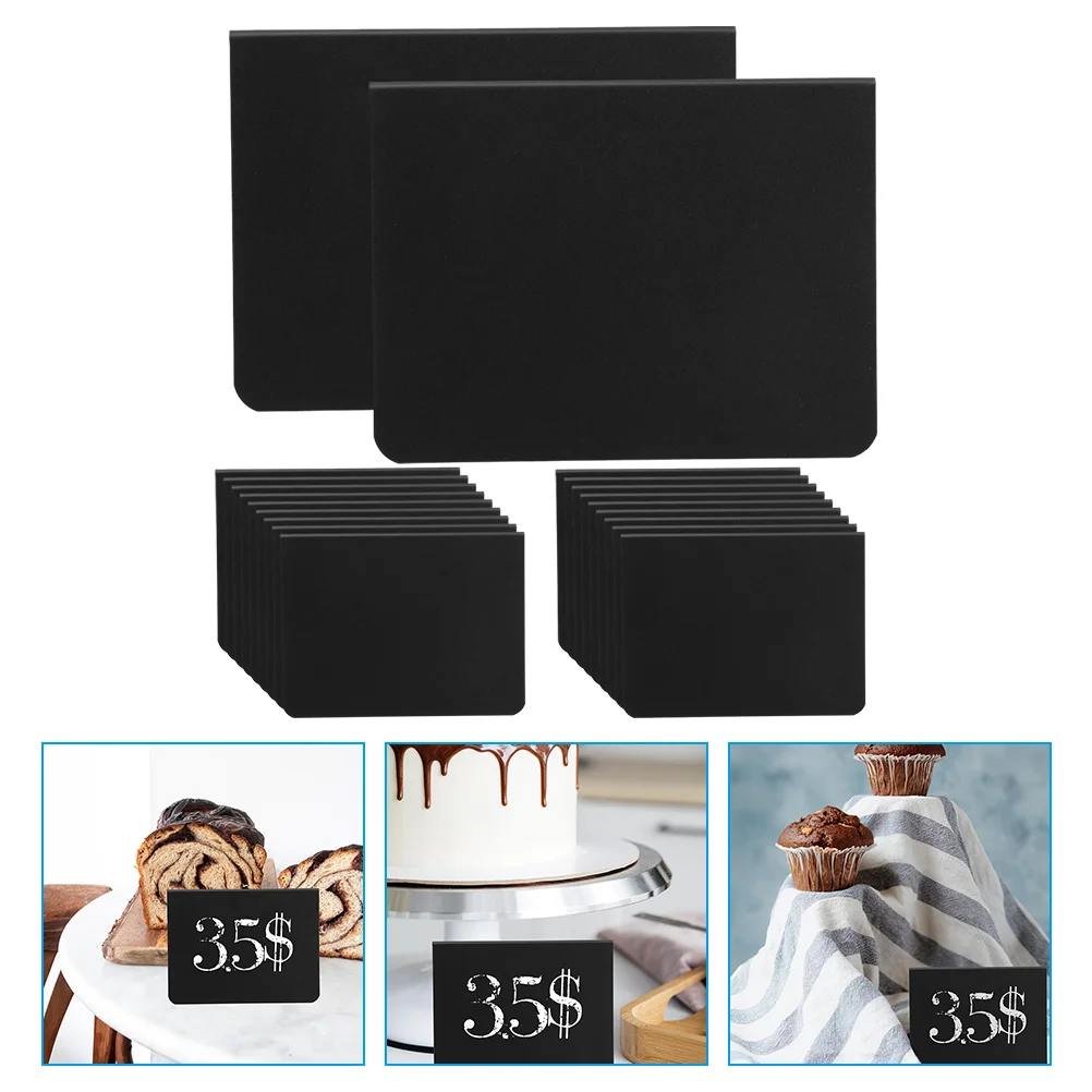 20 Pcs Tabletop Easel Handwritten Stand Message Board Signs Small Blackboard Round Chalkboard Standing Erasable