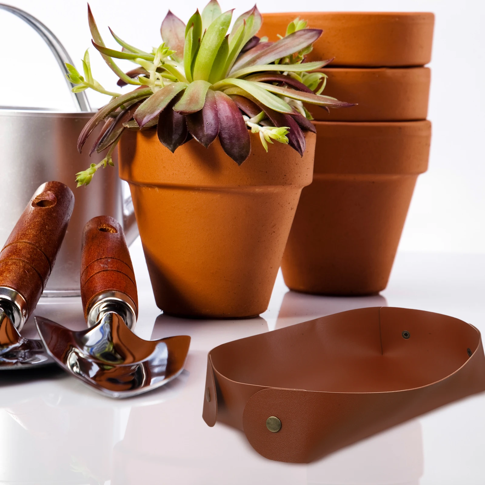 Waterproof Garden Tools Storage Box PU Organizer Spacious Interior for Various Gardening Tools Multi-Function Potting