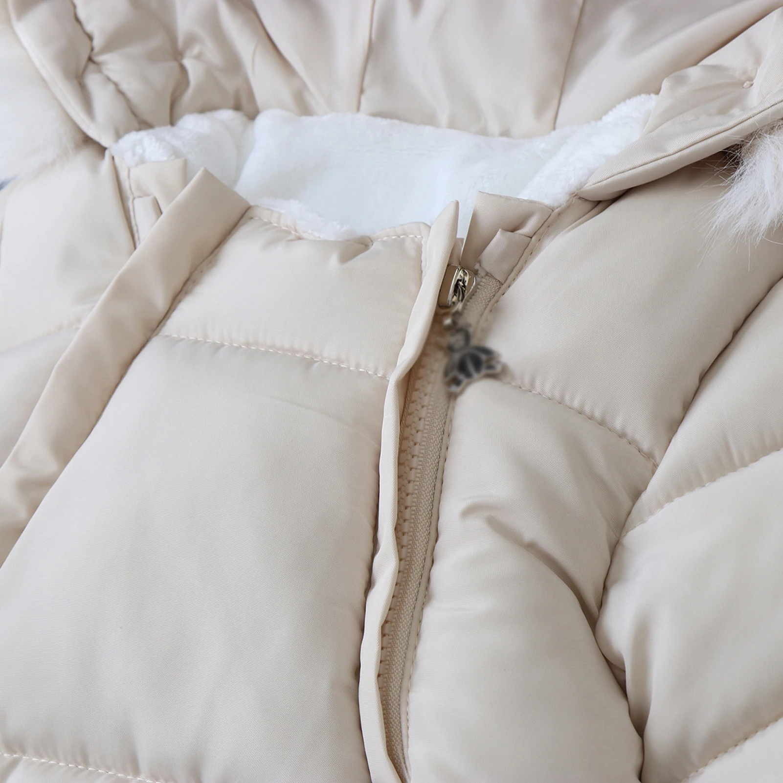 Babies Winter Snowsuit,Windproof Fleece Romper,Warm Hood Children's Footie Coat,Kids Outfits Gloves,Toddlers Boys Girls Jumpsuit