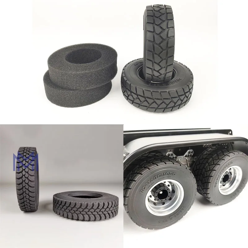 

K1RC 85MM Diameter Tire Mud Tread for 1/14 Tamiya RC Truck Trailer Tipper Scania 770s Benz Actros Volvo MAN Iveco LESU DIY Parts