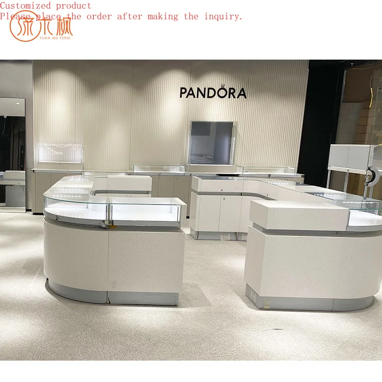 

Factory Direct Sale Jewelry Kiosks for Mall Decoration Jewelry Store Showcase Counter Design Jewelry Display Cabinet