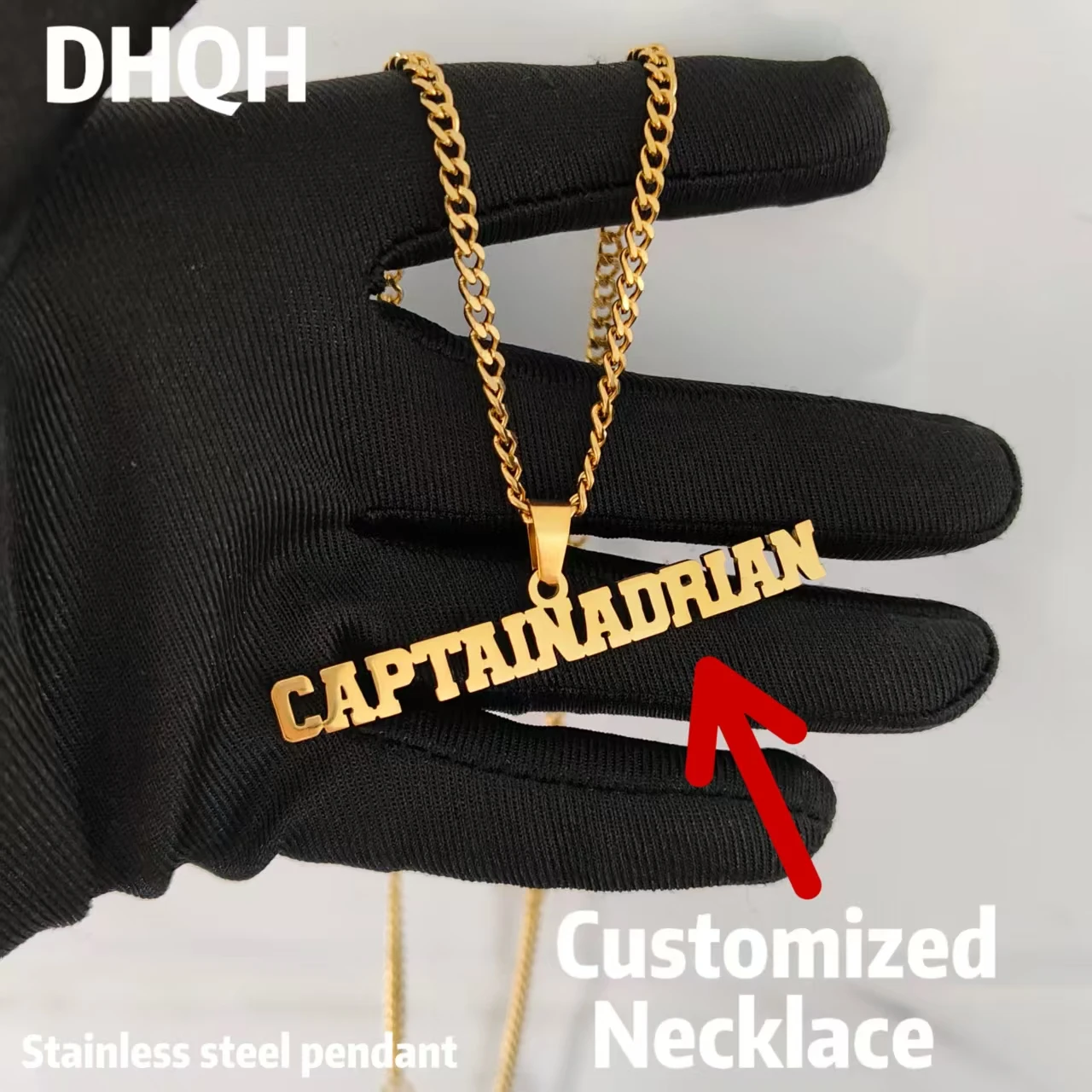 

Wholesale Customized Name Necklace Personalized Letter Nameplate Pendant/Necklace Christmas/Birthday Gift Factory Direct Sale