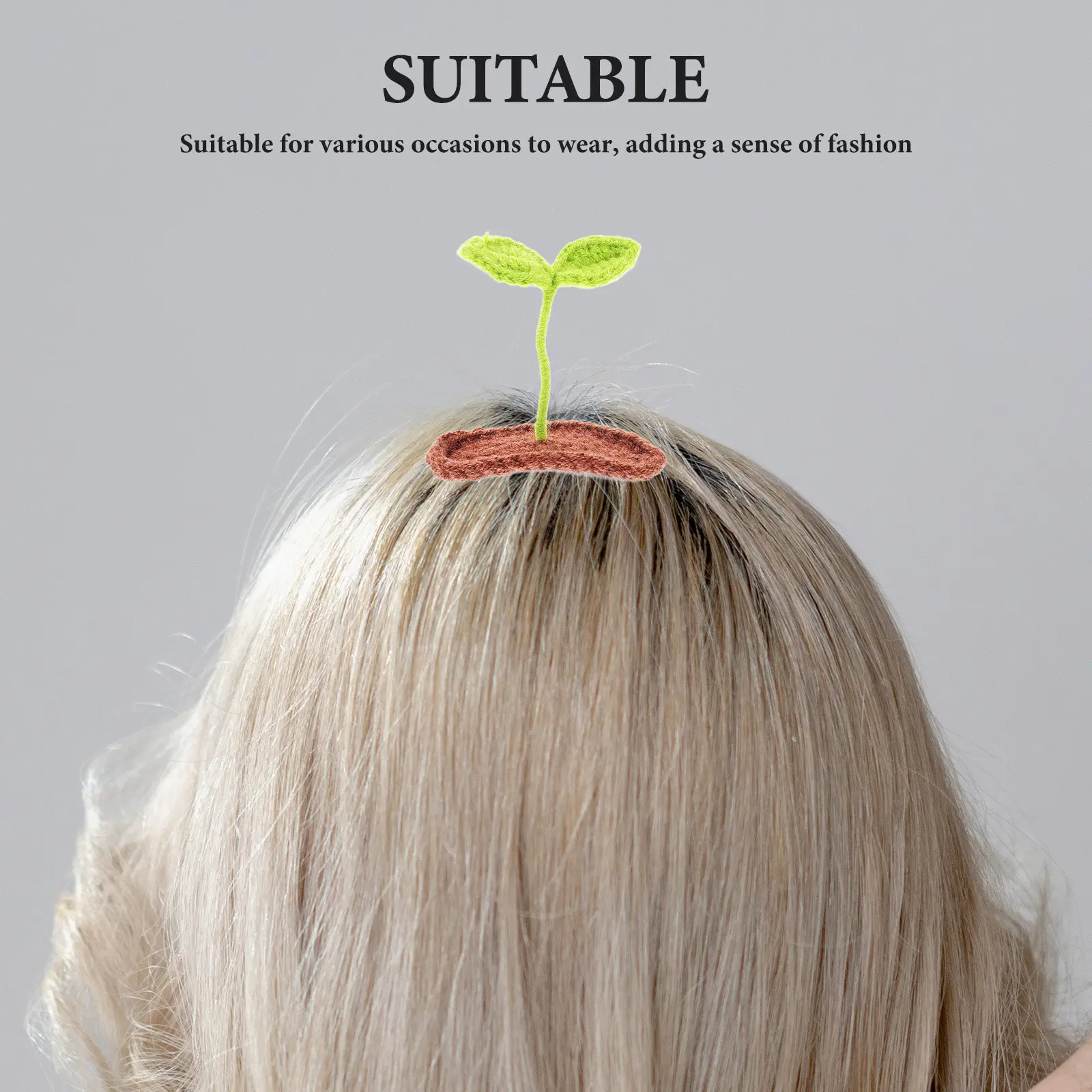 

4 Pcs Childrens Hair Accessories Clips for Grass Fun Bean Sprout Cute