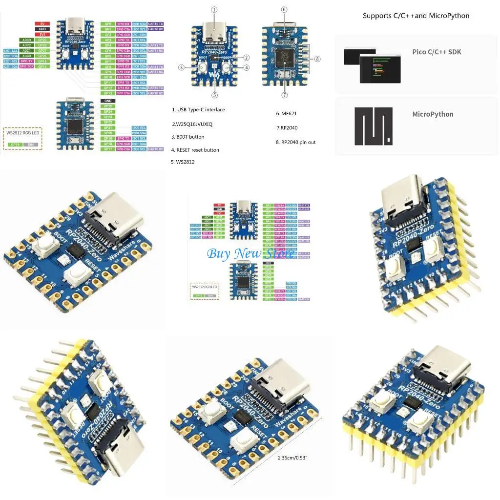 

20CE 264KB Memory 40nm Process Technologys 133MHz for RPIPico RP2040-0