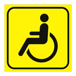 A0509 #15cm/17cm decalcomania rimovibile insegne per disabili adesivo per auto accessori impermeabili sul paraurti lunotto posteriore Laptop