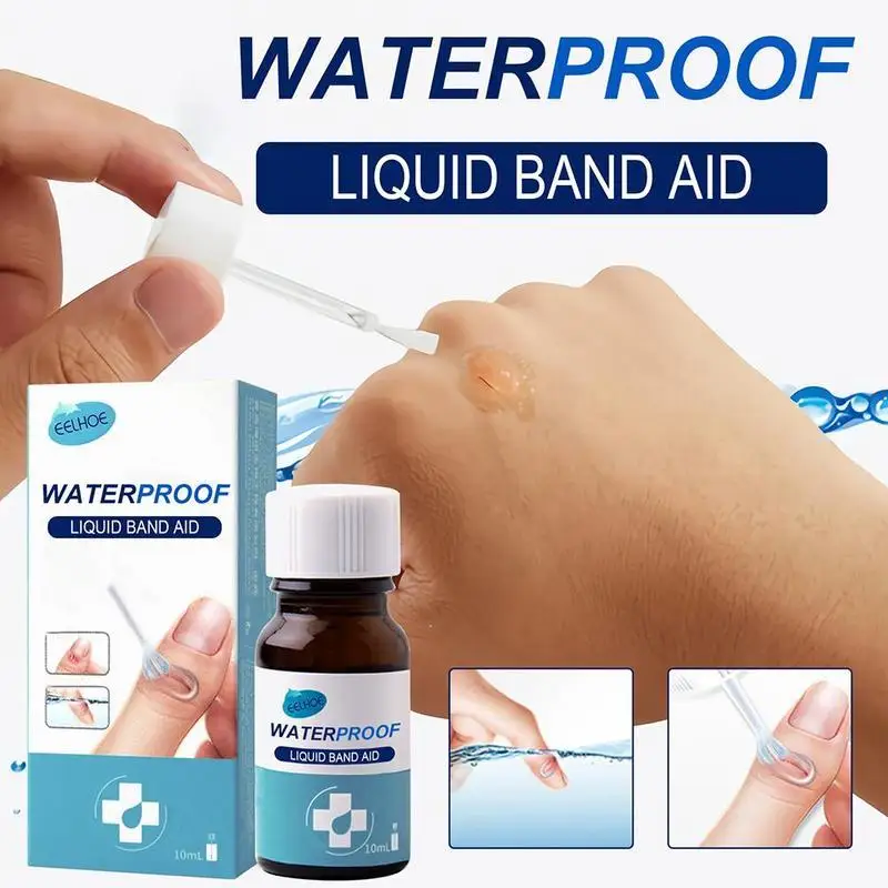 10ml Waterproof First Aid Liquid Bandage For Small Wounds Patch Adhesive Healing Plaster Disinfecting Cut Gel Hemostasis M5Z4