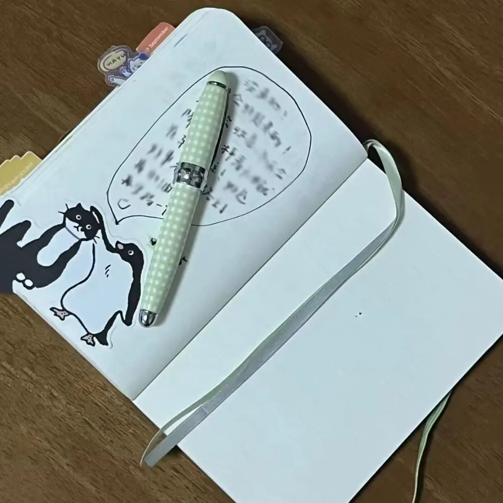 Buku Catatan Penguin Desain Lucu Perencana Penguin Gaya Sederhana Portabel Halaman Kosong Siswa Perencana Organisasi Pribadi Sampul Keras