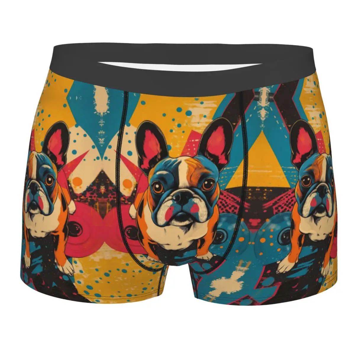 

Custom French Bulldog Boxers Shorts Men Cute Animal Briefs Underwear Novelty Underpants