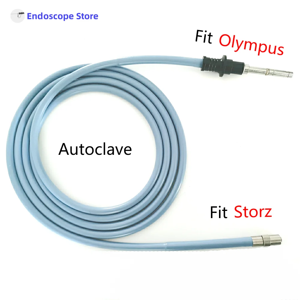 Medical Fit For Olympus Storz Interface Endoscope Light Source Optical Fibers Cables Φ4mm Φ4.8mm 2.5m 3m Autoclave Customized