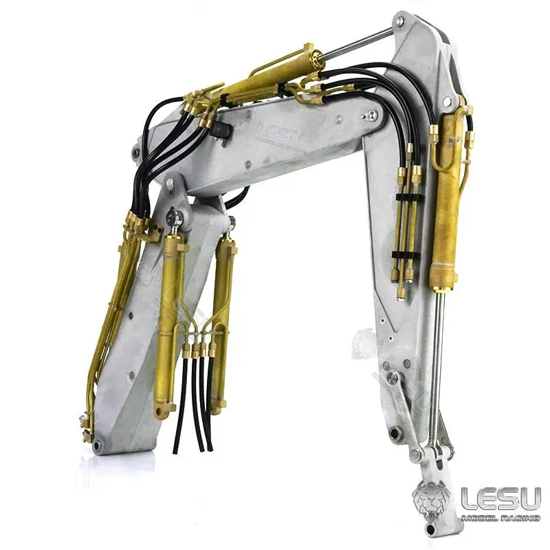 LESU 1/14 model AC360 excavator wheeled excavator can be upgraded with three-section hydraulic arm