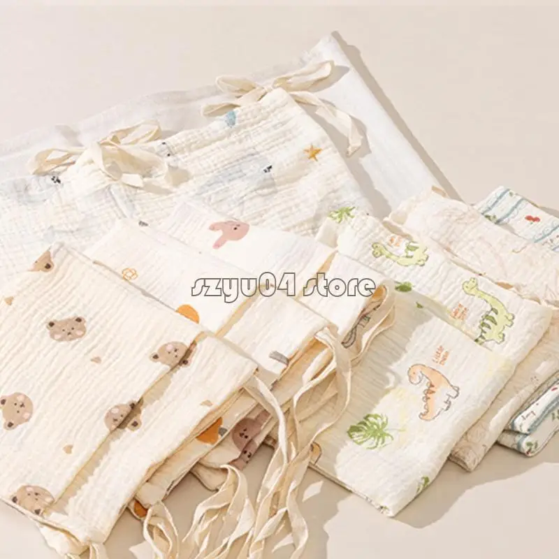 4 × 7D كيس منظم السرير القطني القابل للتنفس مع مقصورات واسعة لسرقة السرير