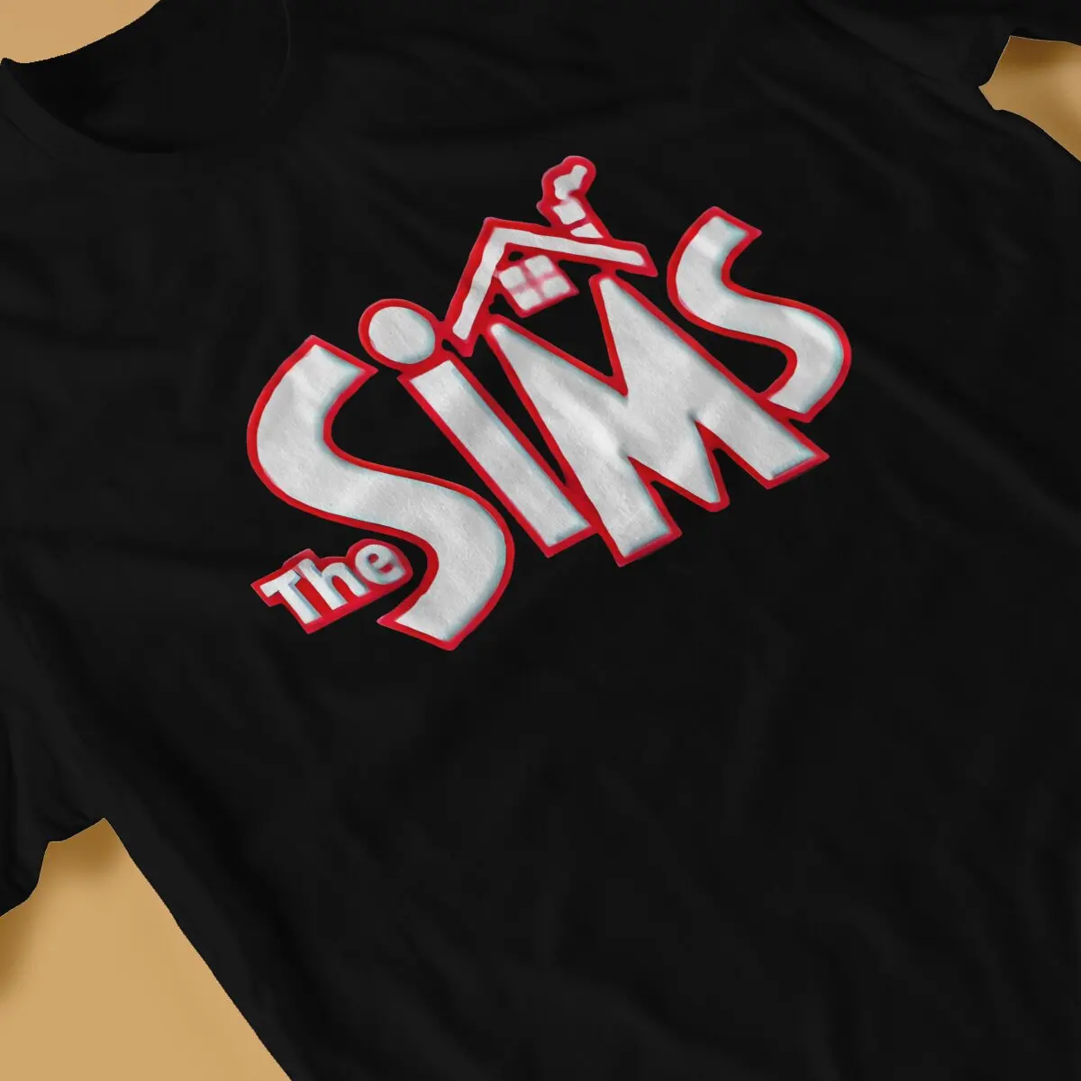 Men Fwc 4828 Image Shutter T Shirts The Sims 4 Pure Cotton Tops Crazy Short Sleeve Crewneck Tees Unique T-Shirts