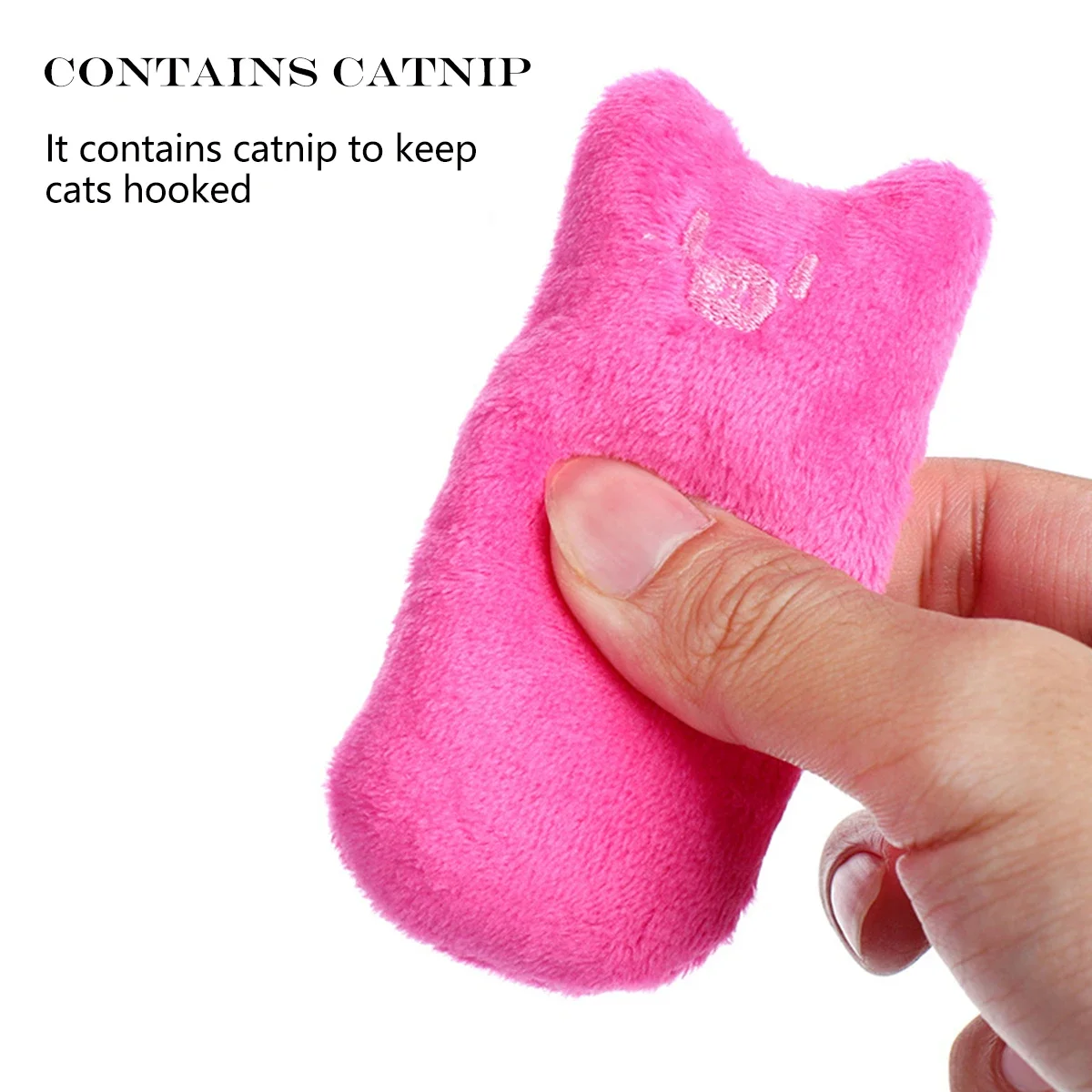 Pet Toy Rustle Sound Catnip Toy Cat Supplies Pet Cute Cat Toys Kitten Teeth Grinding Cat Plush Thumb Pillow Pet Products gatos