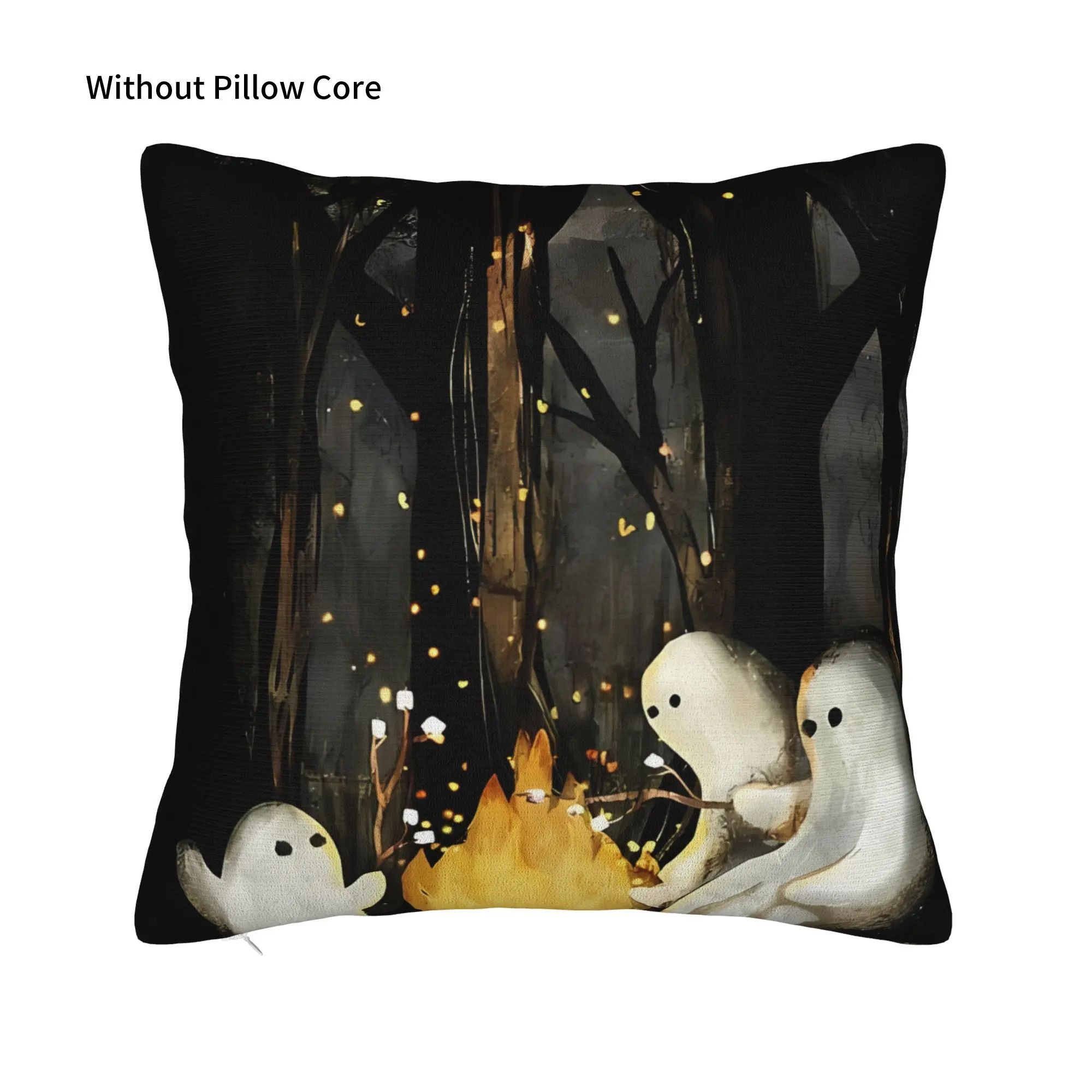 Marshmallows And G Ghost Stories  Decorative Pillowcases for Cozy G-Ghost Pillow Cover Soft Durable