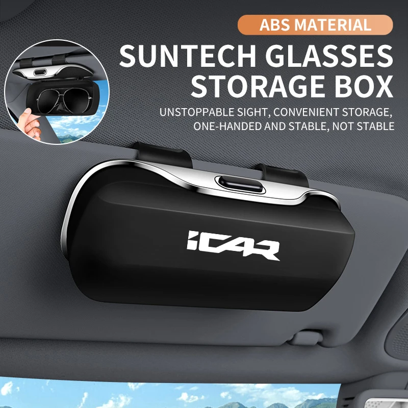 

For Chery iCAR 03 V23 03T ik122t Dog JAECOO 6 J6 Pro interior Accessories Car Visor Sunglasses Glasses Case Glasses Holder Clip