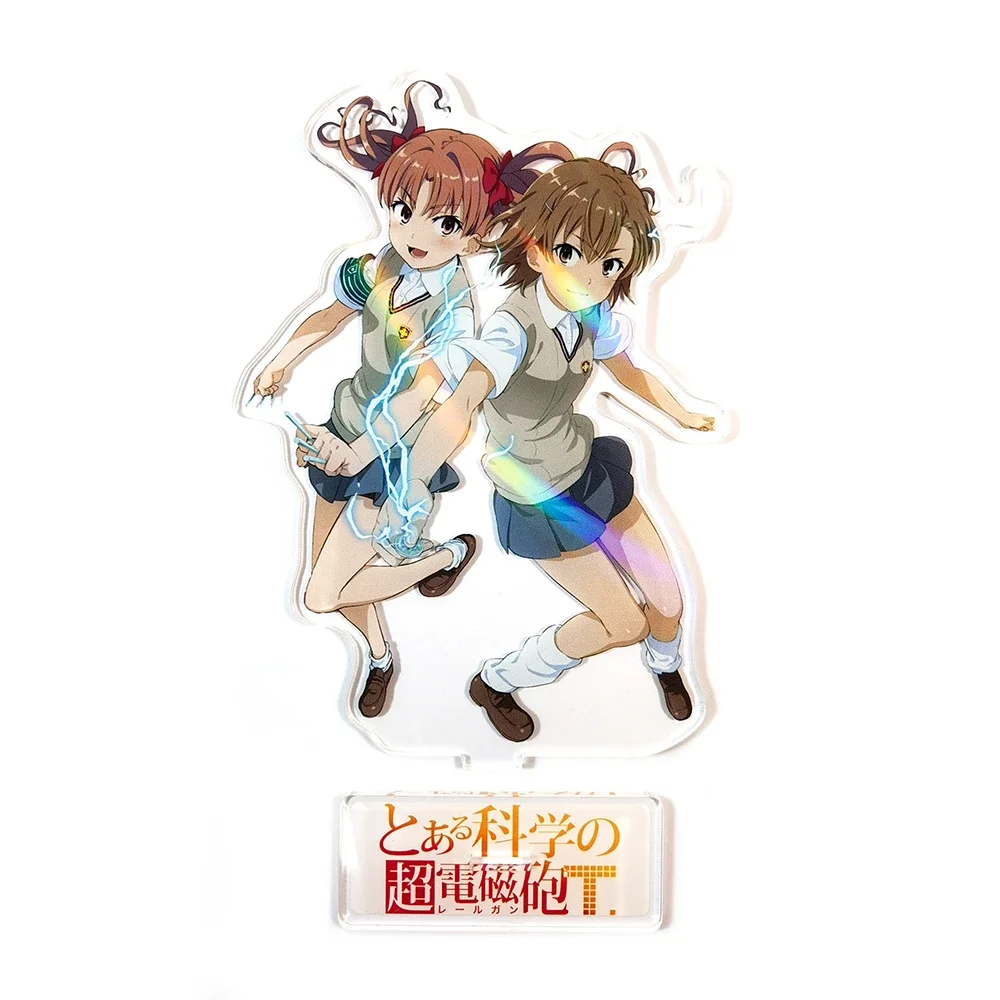 Mikoto Misaka Kuroko Shirai couple acrylic standee figurines desk decoration cake topper anime