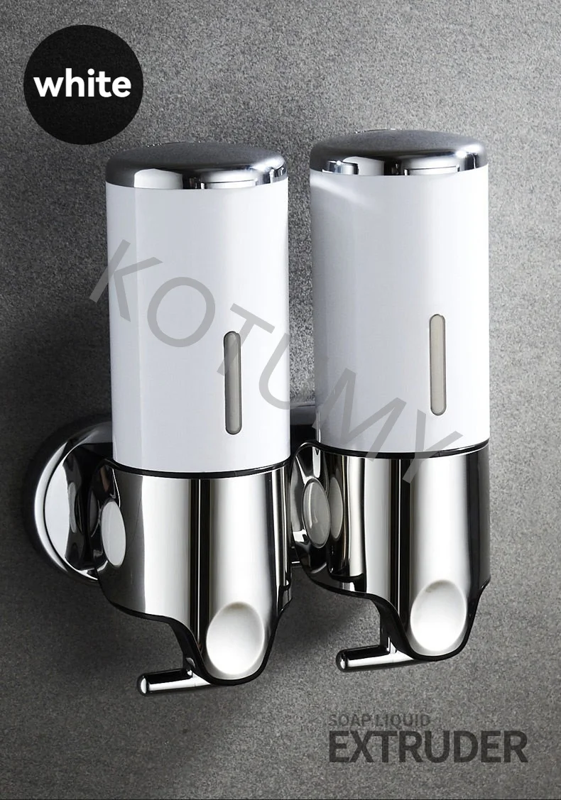 Wall mounted bathroom shower shampoo soap dispenser, bathroom accessories, shampoo nozzle 450ml * 3