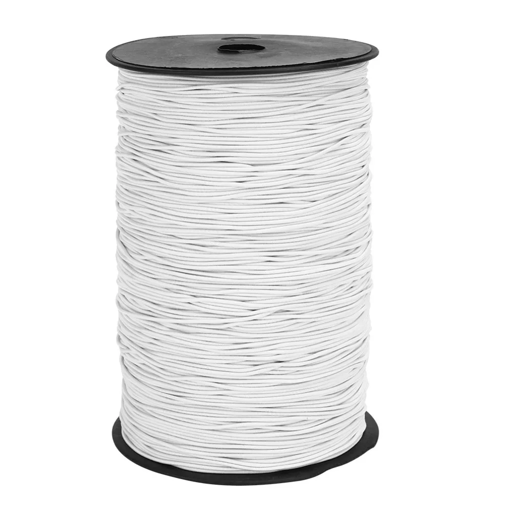 Durable 500m Length Elastic Bungee Rope 1.5mm Diameter Stretchable Waxed Polyester Cord Stretchy Bracelet Cord Jewelry Making
