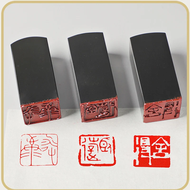 Custom Personalized Chinese Character Finished Name Stamp Seal For Painting Drawing Calligraphy Art Supplies 2.5 x 2.5 x 6 cm